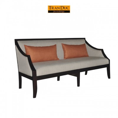 Arm sofa with wooden frame