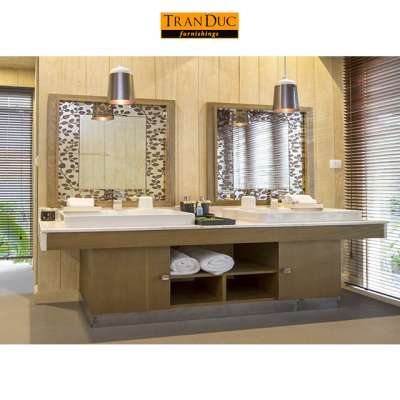 Large bathroom vanities for hotels from Vietnam