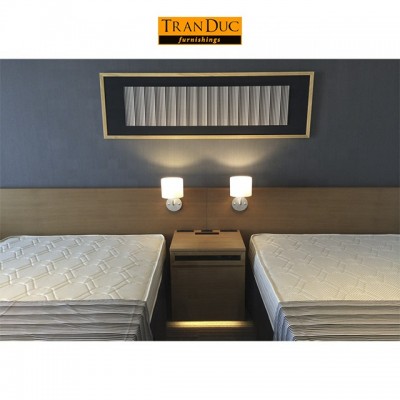 Wooden headboard for hospitality beds- hotel furniture bedroom set from Vietnam