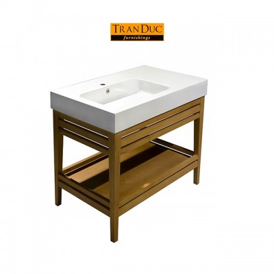 Wooden bathroom vanity for hotel furniture set